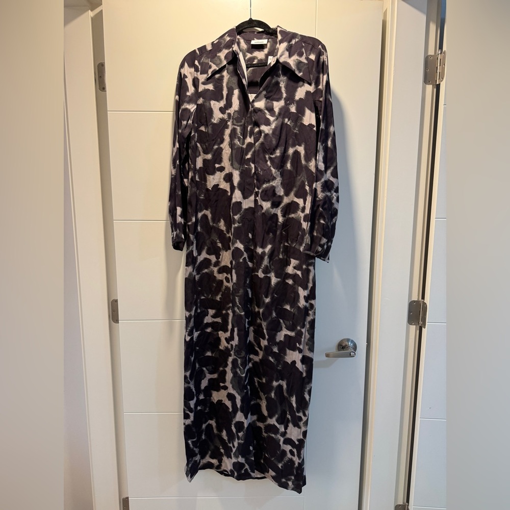 Minimum Black and Gray Camouflage Dress